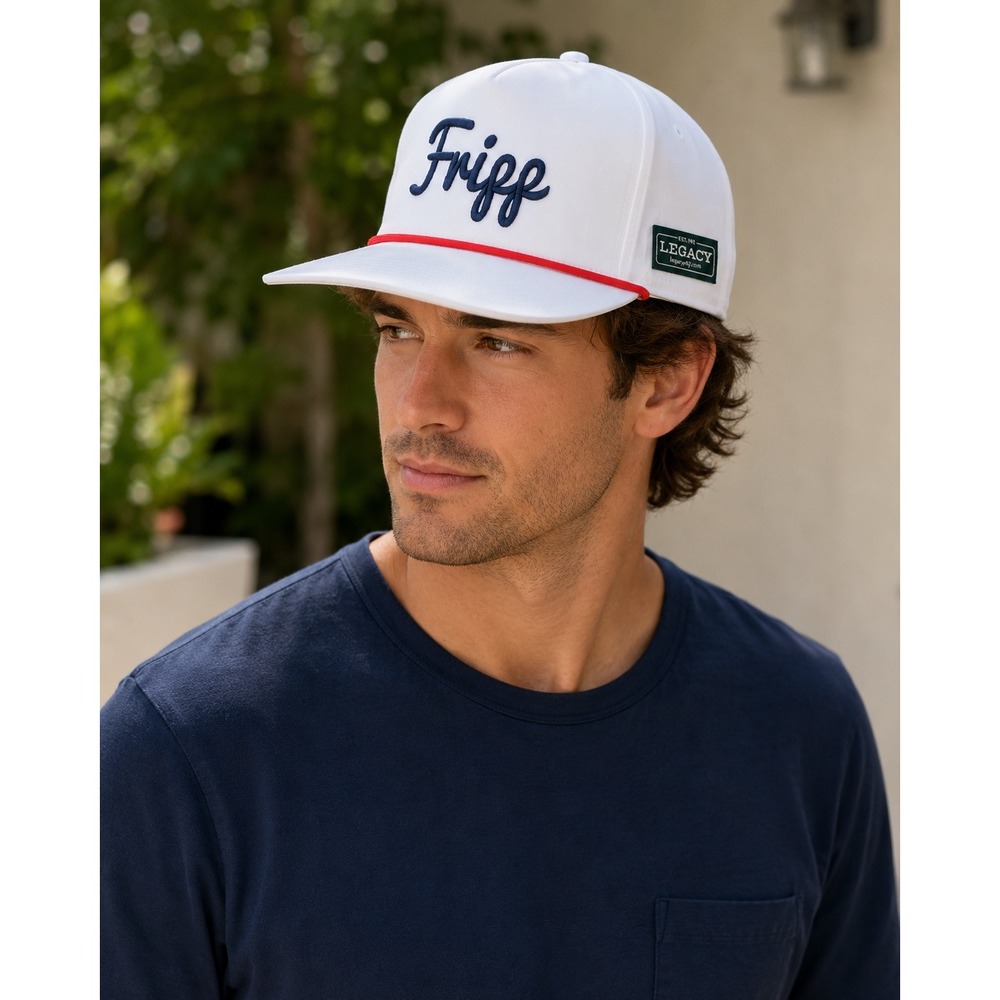 LEGACY‎ Fripp Rope Hat Snapback Golf Cap Mens OSFM White Navy Red Streetwear